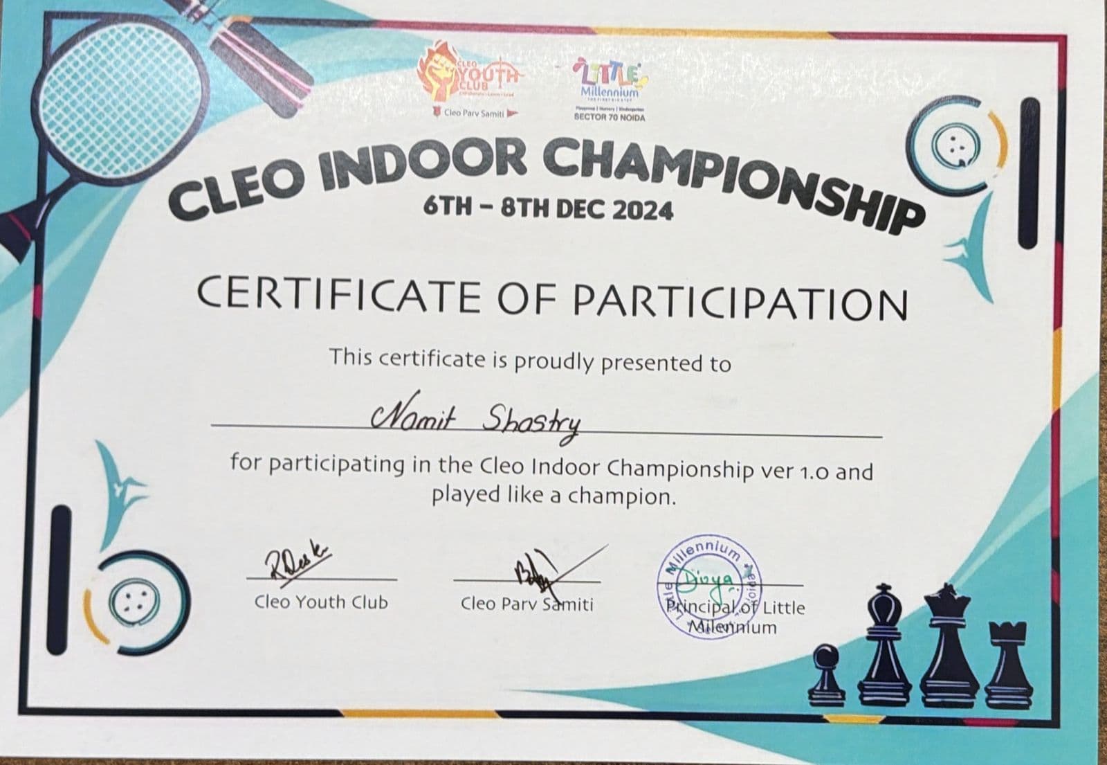 Cleo Indoor Chess Championship